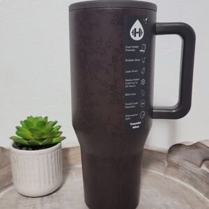 HydroJug Chocolate Brown Insulated Tumbler with Handle